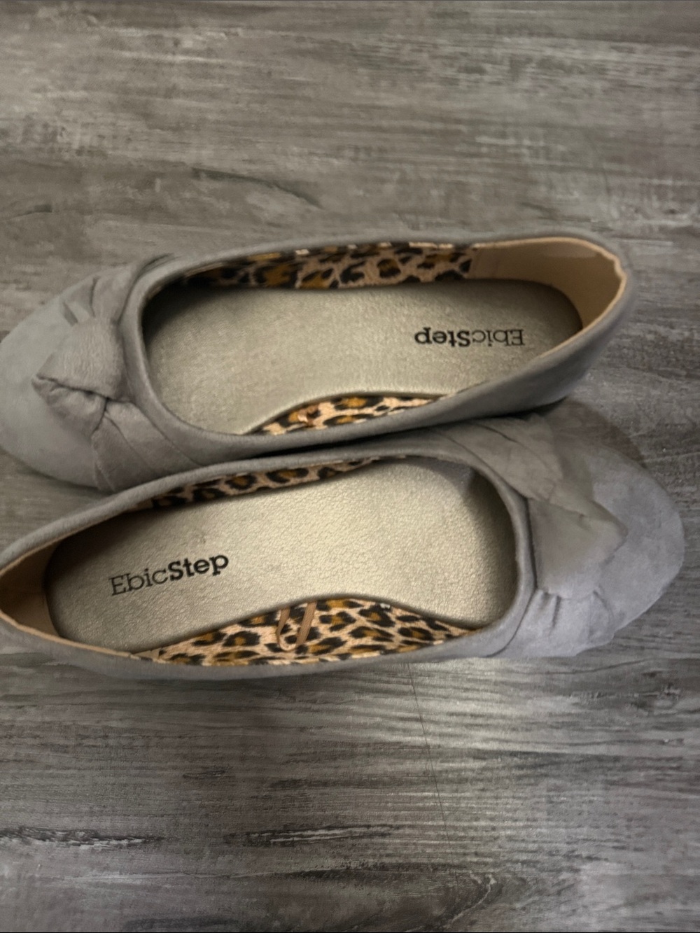 Maurices Light Gray Knot Ballet Flats